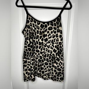 Torrid Foxy Scoop Neck Cami, 2X, Leopard Print